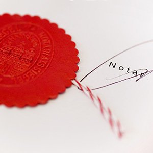 Siegel eines Notars